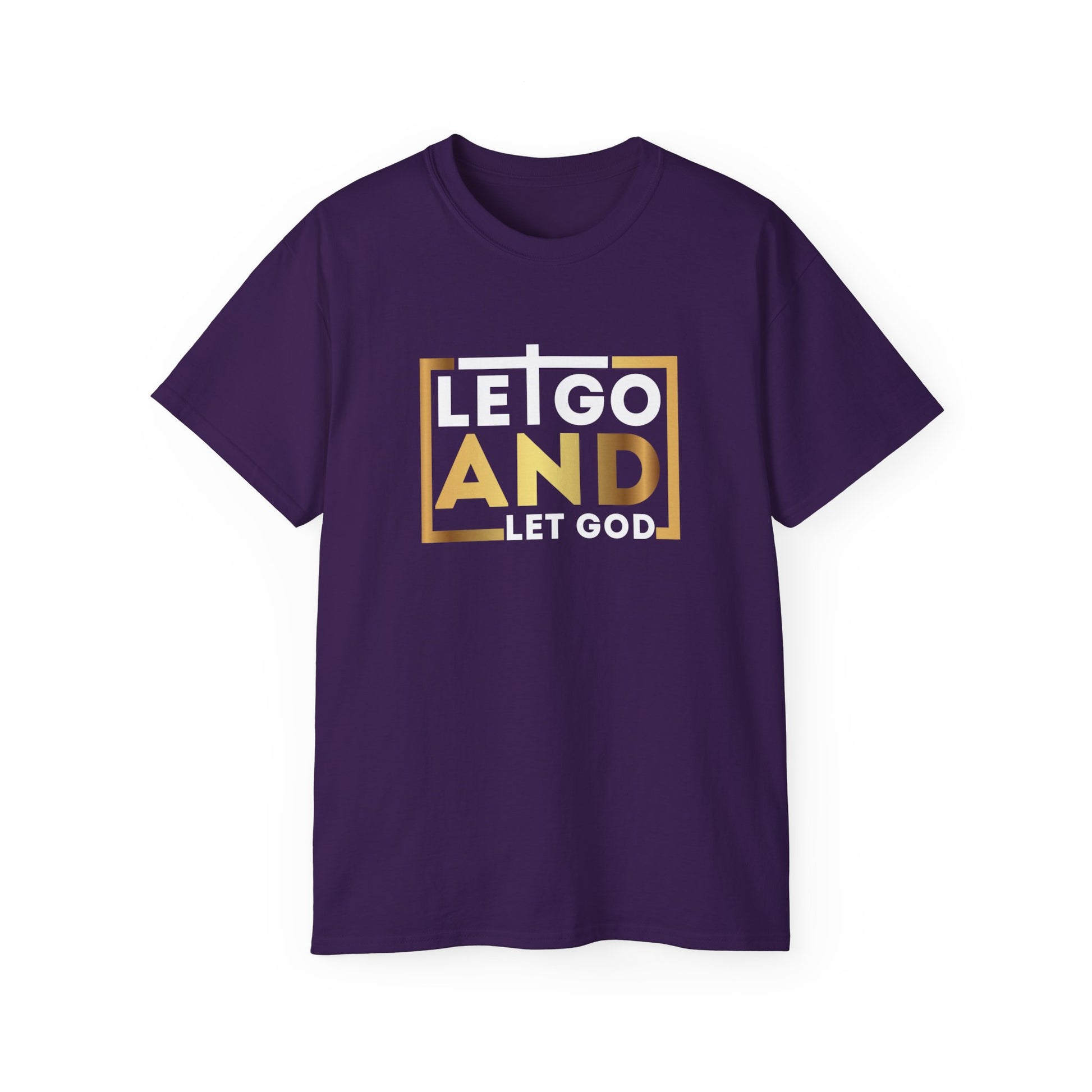 Let Go And Let God Unisex Christian Ultra Cotton Tee Printify