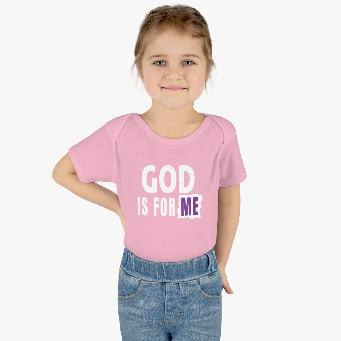 God Is For Me Christian Baby Onesie Printify