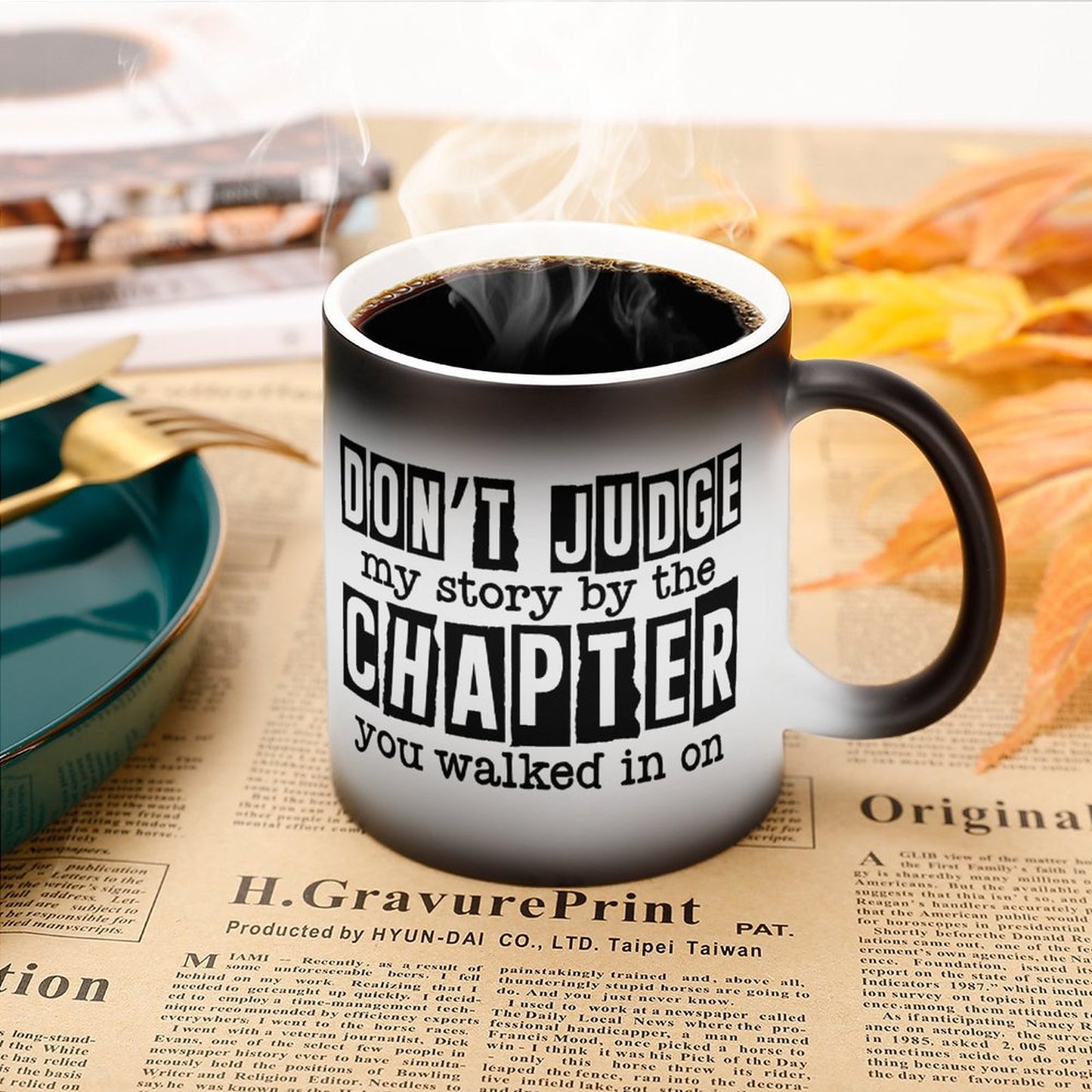 Don't Judge My Story By The Chapter You Walked In On Christian Color Changing Mug (Dual-sided)