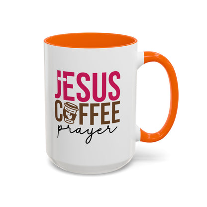 Faith-Inspired Coffee Prayer Accent Mug - Faith Inspired Gift for Coffee Lovers, Religious Drinkware, Inspirational Kitchen Decor
