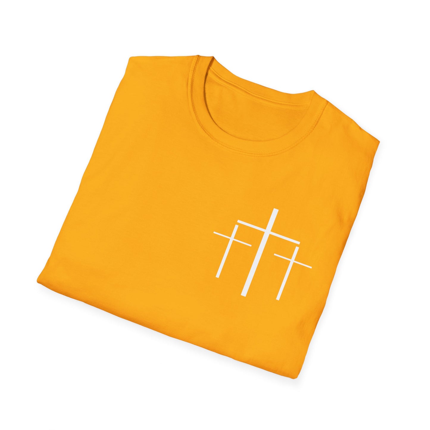 Faith Over Fear 3 Crosses   Christian Unisex T-shirt