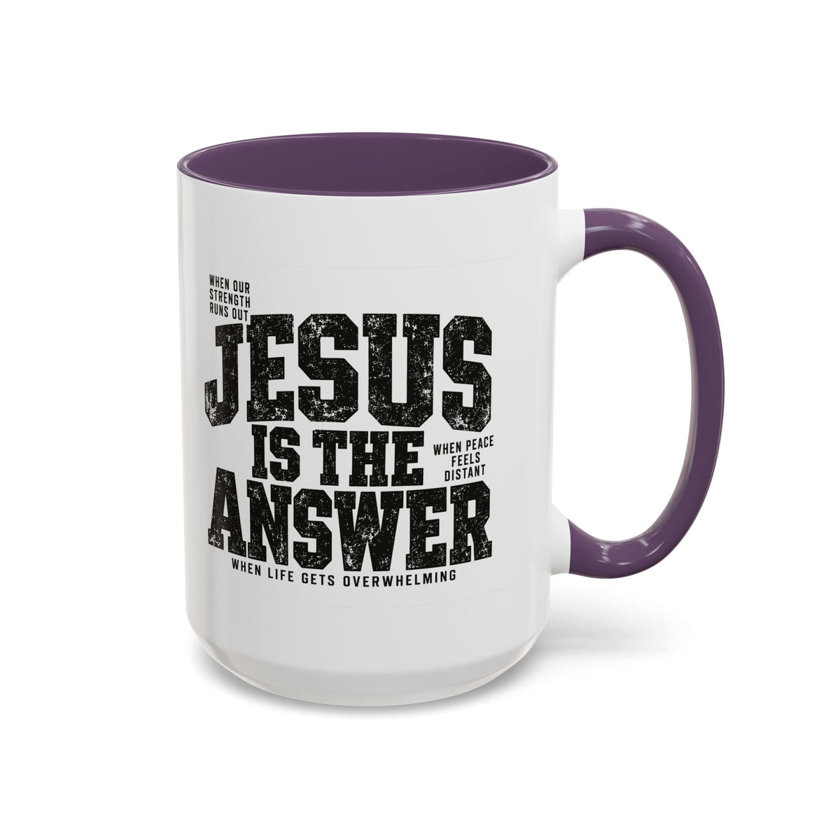 Jesus Is the Answer Christian Coffee Mug | Matthew 11:28