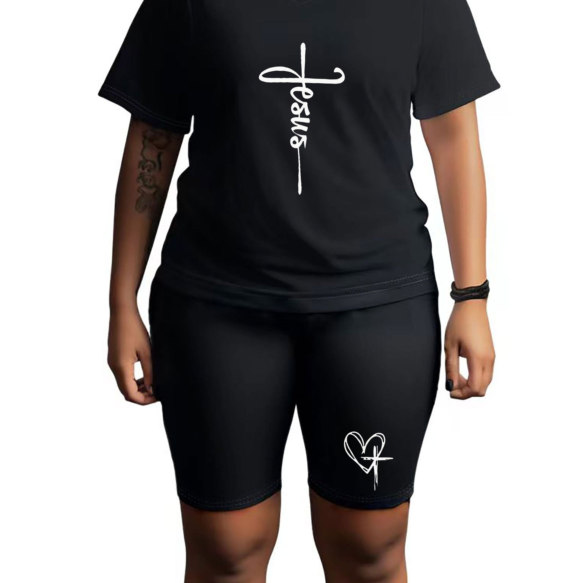Jesus Plus Size Women's Christian Casual Outfit claimedbygoddesigns