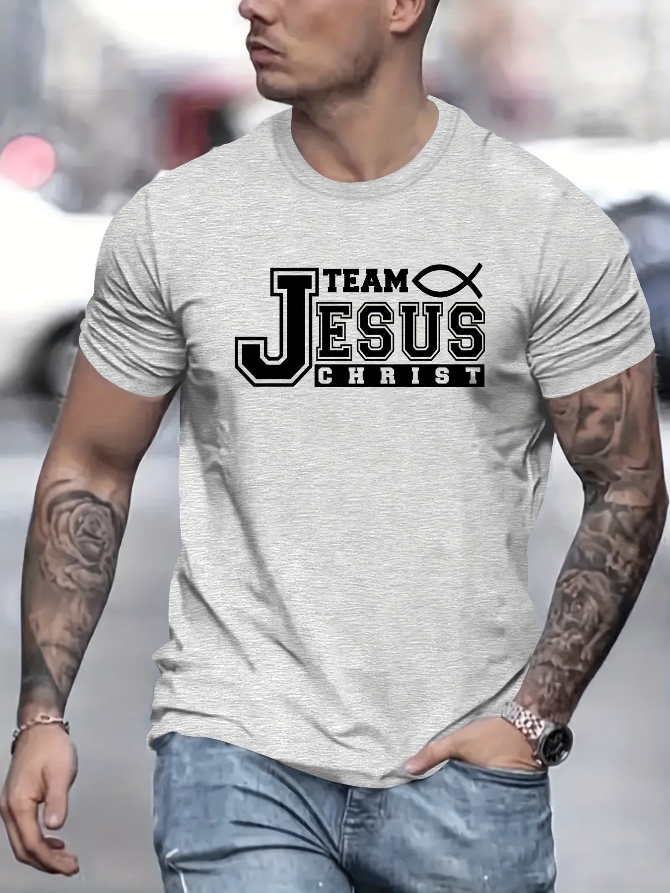 Team Jesus Christ Men's Christian T-shirt claimedbygoddesigns