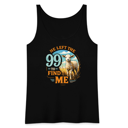 He Left The 99 To Find Me Women’s Christian Tank Top - ClaimedbyGodDesigns