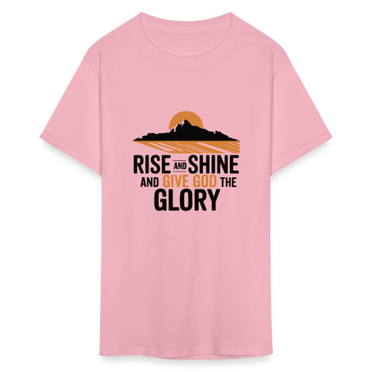 Rise and Shine Christian Unisex Classic T-Shirt - pink