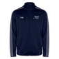 Watch Him Turn It Christian Men's Full Zip Gym Sweater - navy/white
