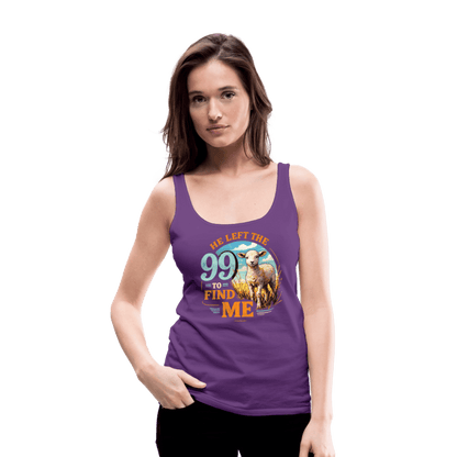 He Left The 99 To Find Me Women’s Christian Tank Top - ClaimedbyGodDesigns