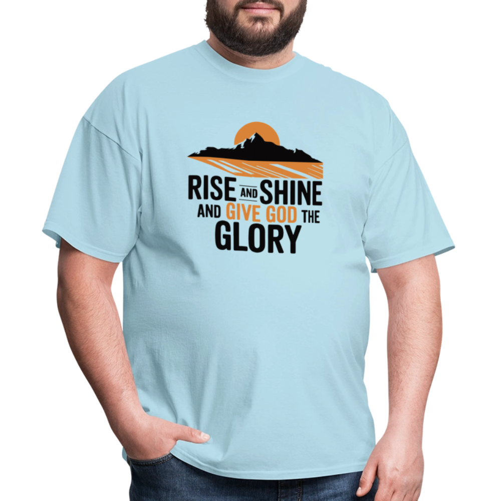 Rise and Shine Christian Unisex Classic T-Shirt - powder blue