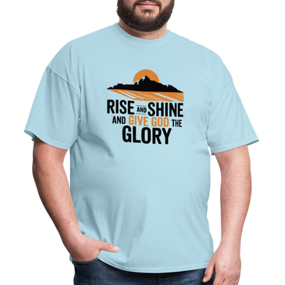 Rise and Shine Christian Unisex Classic T-Shirt - powder blue