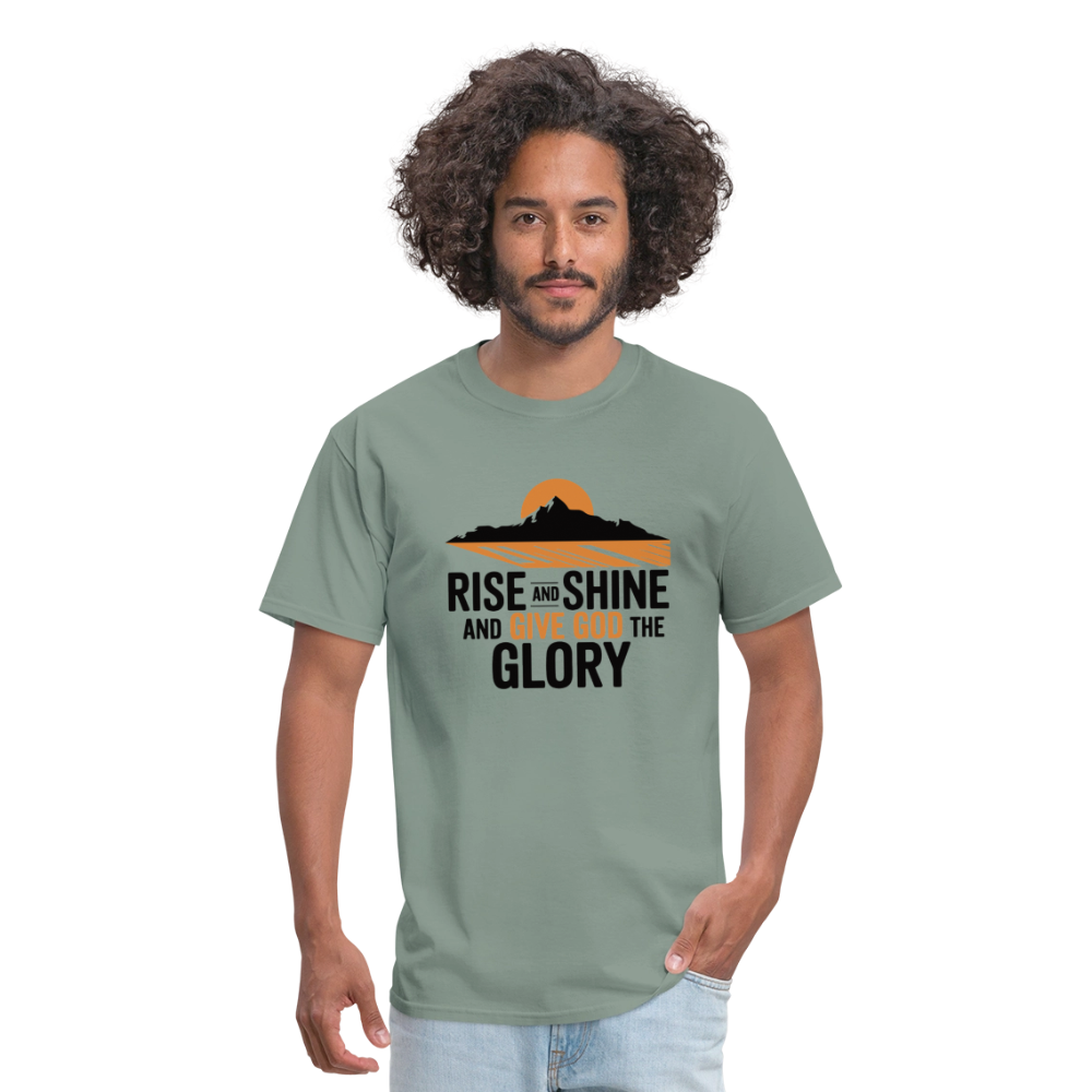 Rise and Shine Christian Unisex Classic T-Shirt - sage