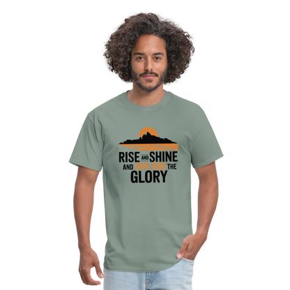 Rise and Shine Christian Unisex Classic T-Shirt - sage