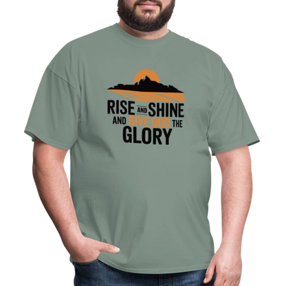 Rise and Shine Christian Unisex Classic T-Shirt - sage