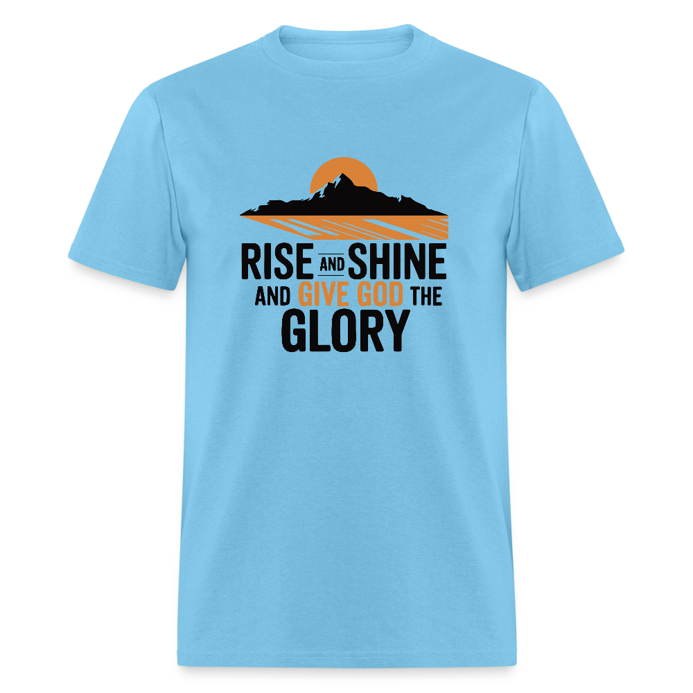 Rise and Shine Christian Unisex Classic T-Shirt - aquatic blue