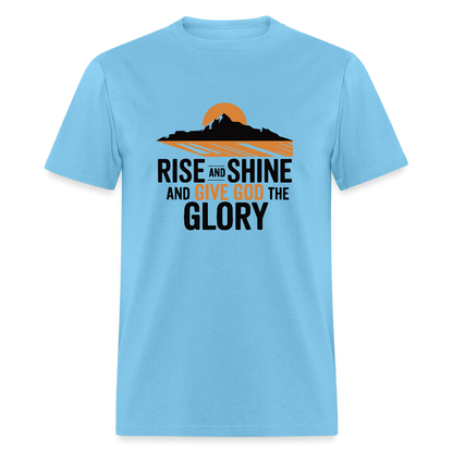Rise and Shine Christian Unisex Classic T-Shirt - aquatic blue