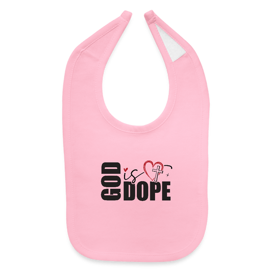 He Is Dope Christian Baby Bib - ClaimedbyGodDesigns