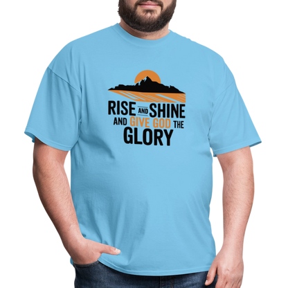 Rise and Shine Christian Unisex Classic T-Shirt - aquatic blue