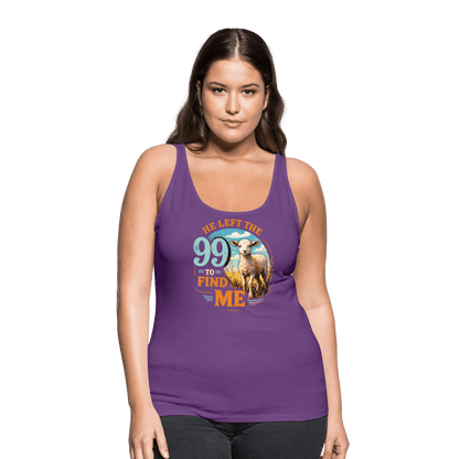 He Left The 99 To Find Me Women’s Christian Tank Top - ClaimedbyGodDesigns