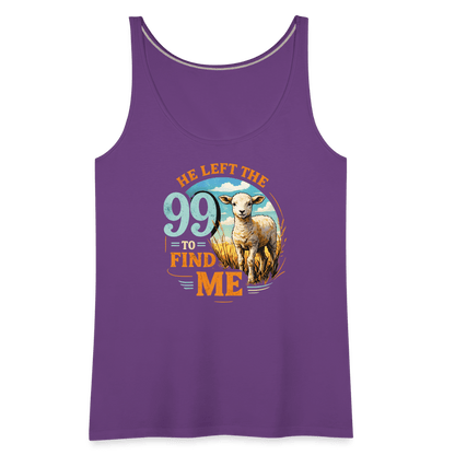 He Left The 99 To Find Me Women’s Christian Tank Top - ClaimedbyGodDesigns