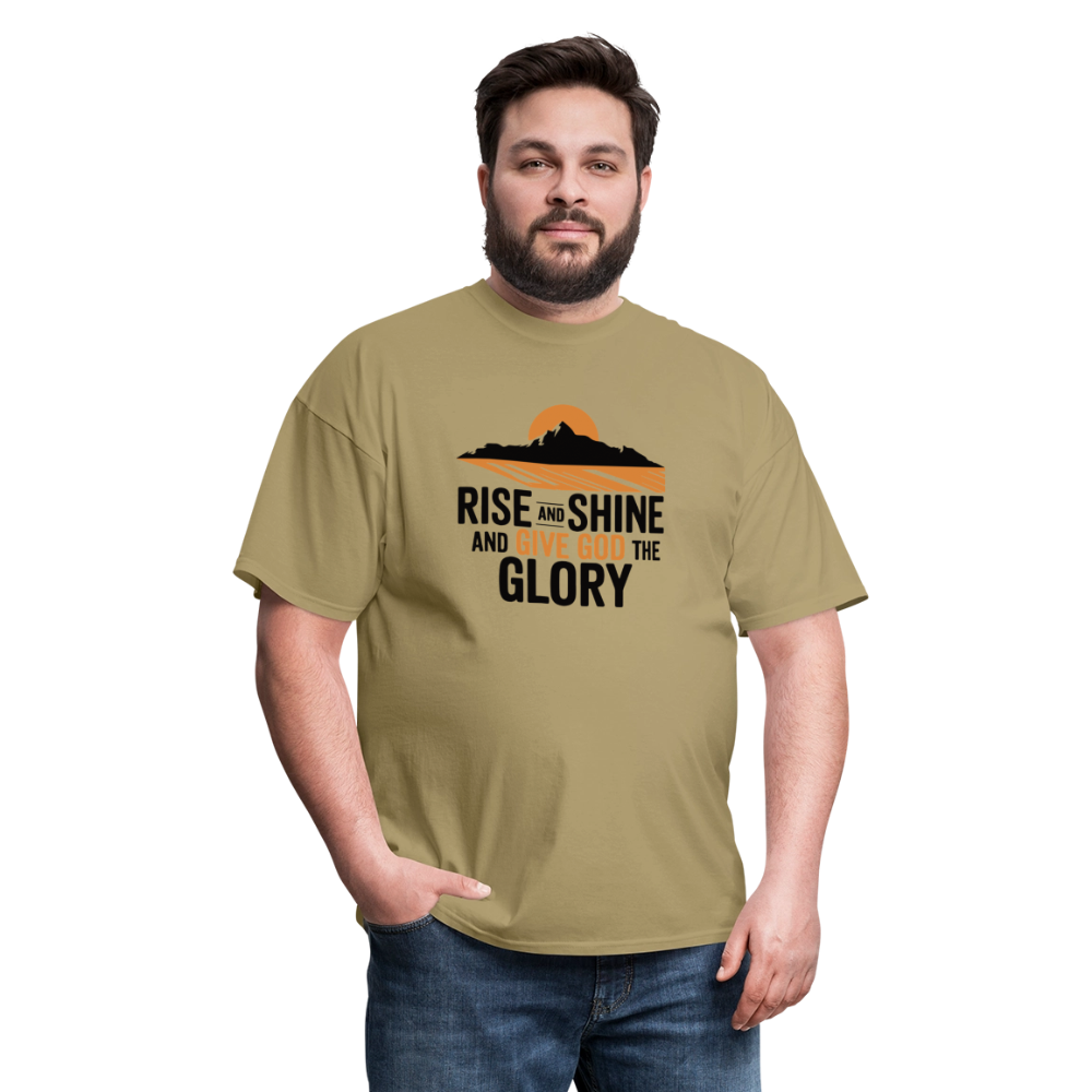 Rise and Shine Christian Unisex Classic T-Shirt - khaki