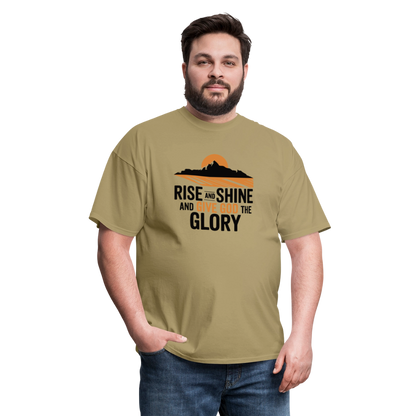 Rise and Shine Christian Unisex Classic T-Shirt - khaki