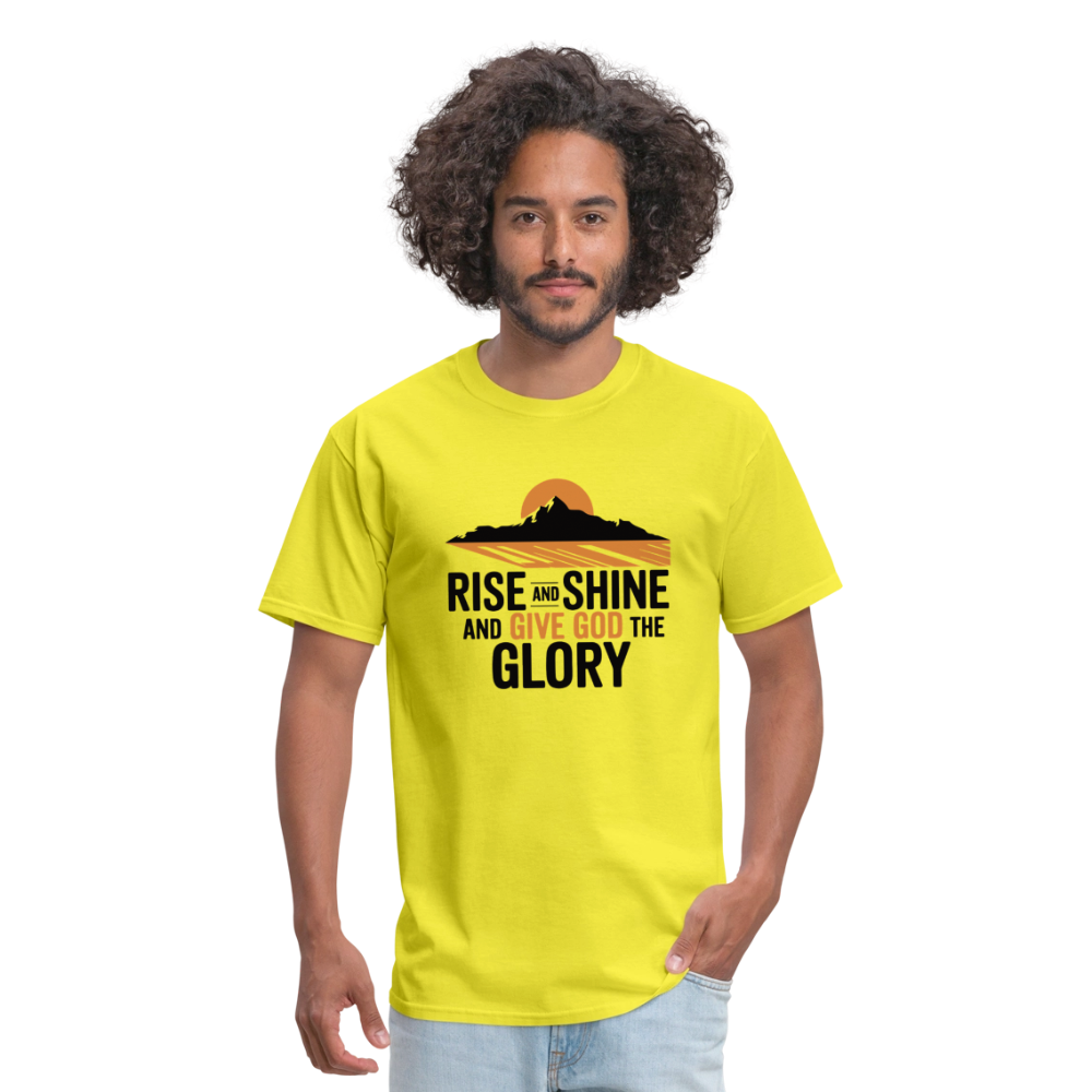Rise and Shine Christian Unisex Classic T-Shirt - yellow