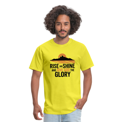 Rise and Shine Christian Unisex Classic T-Shirt - yellow