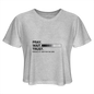 Pray Wait Trust Women's Christian Cropped T-Shirt - heather gray