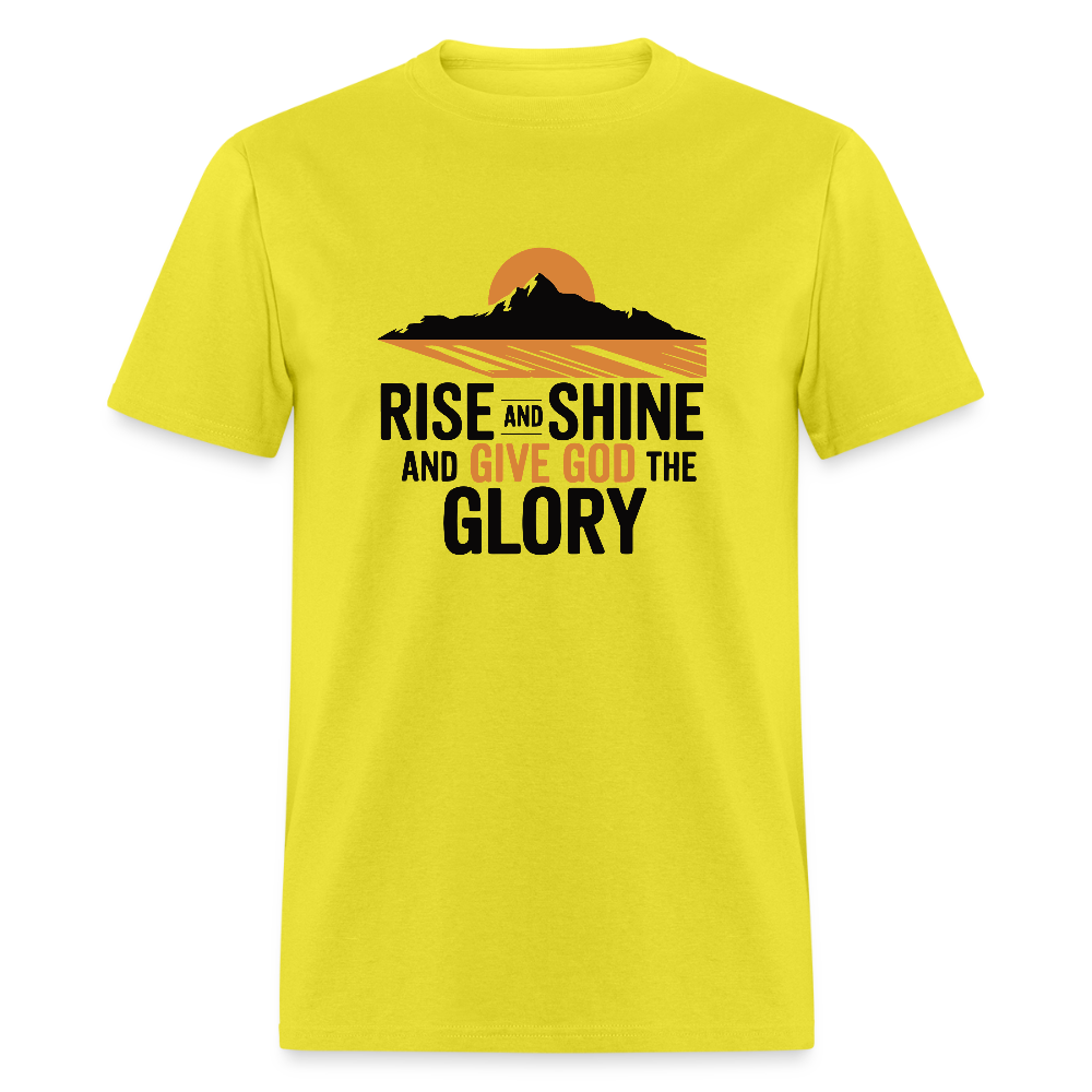 Rise and Shine Christian Unisex Classic T-Shirt - yellow