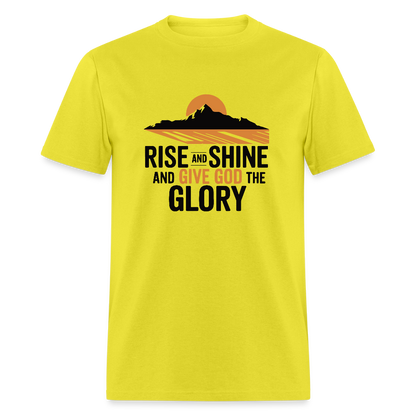 Rise and Shine Christian Unisex Classic T-Shirt - yellow