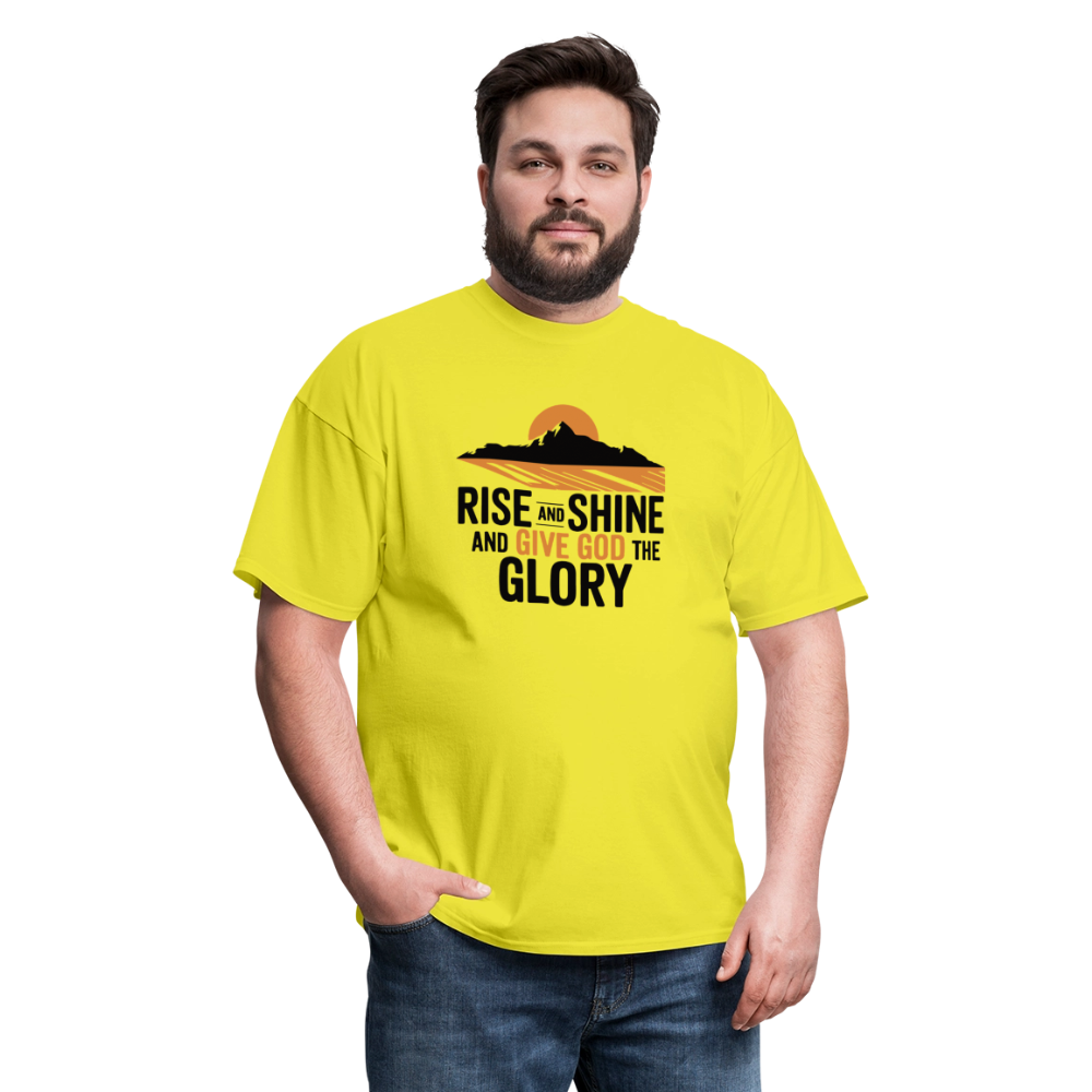 Rise and Shine Christian Unisex Classic T-Shirt - yellow