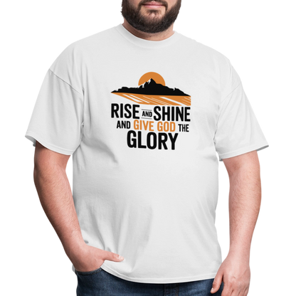 Rise and Shine Christian Unisex Classic T-Shirt - white