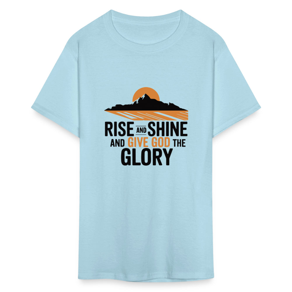Rise and Shine Christian Unisex Classic T-Shirt - powder blue