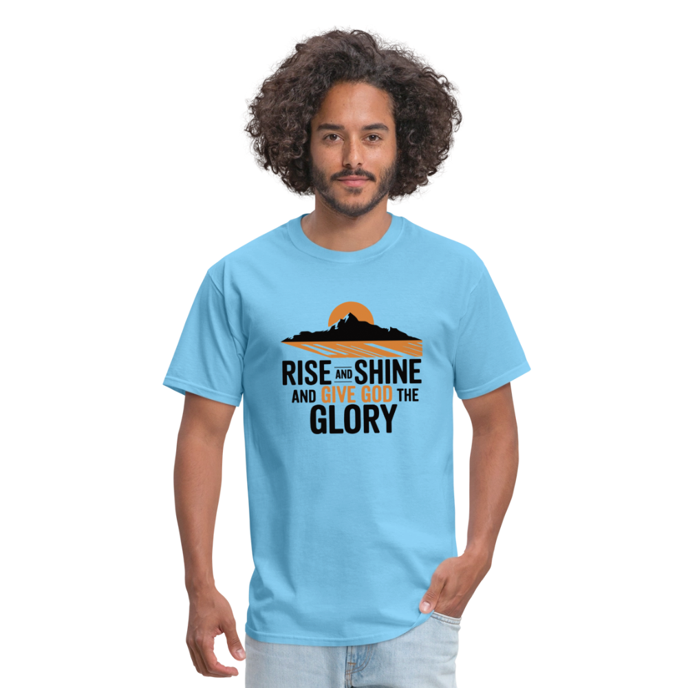 Rise and Shine Christian Unisex Classic T-Shirt - aquatic blue
