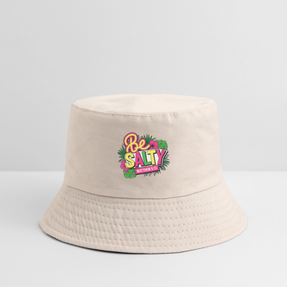 Be Salty Kid's Christian Bucket Hat - Natural