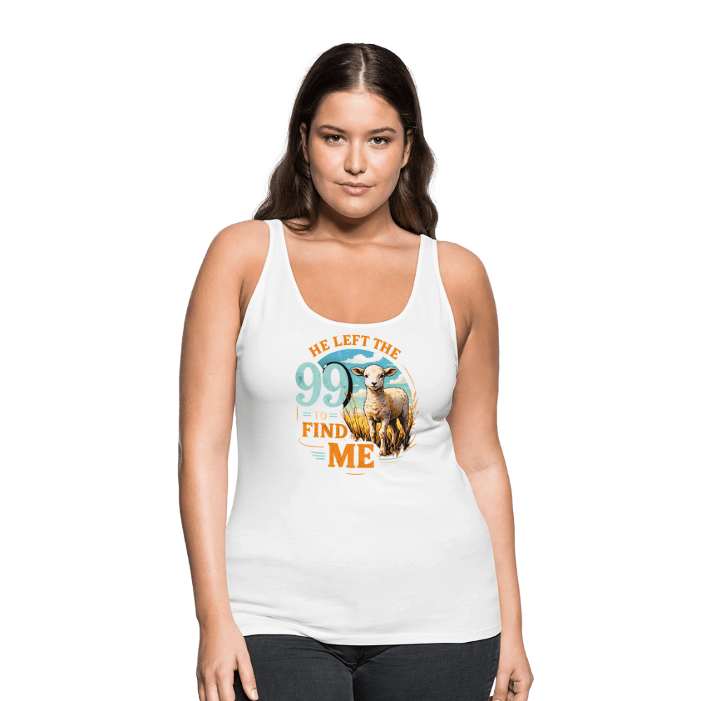 He Left The 99 To Find Me Women’s Christian Tank Top - ClaimedbyGodDesigns