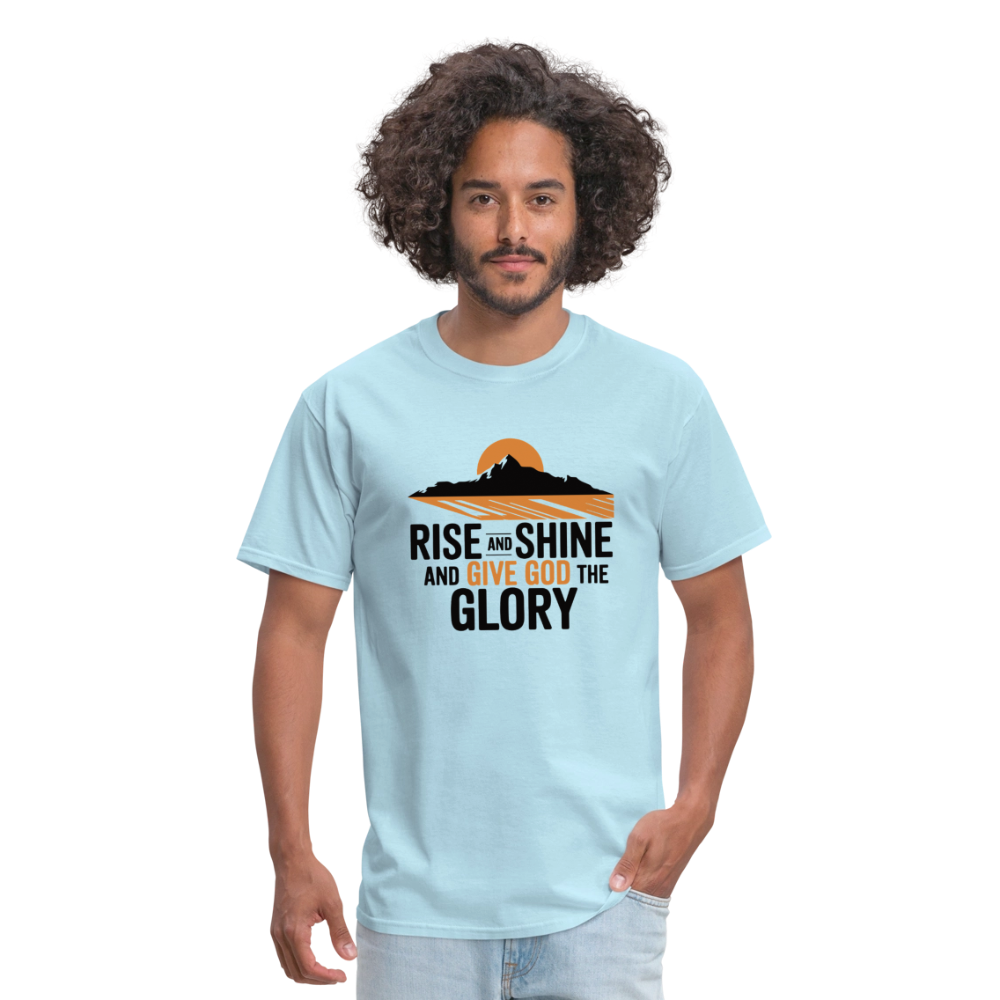 Rise and Shine Christian Unisex Classic T-Shirt - powder blue