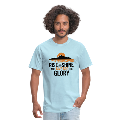 Rise and Shine Christian Unisex Classic T-Shirt - powder blue