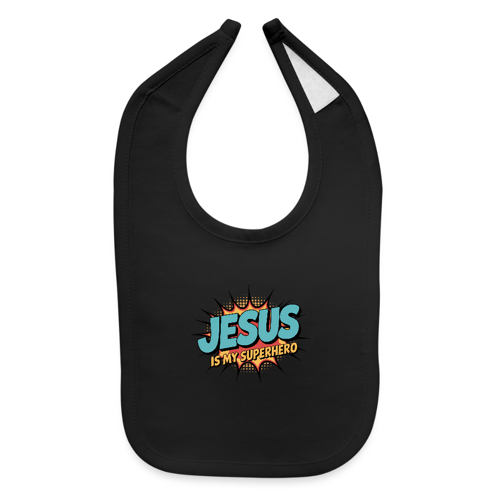 He Is My Superhero Christian Baby Bib - ClaimedbyGodDesigns