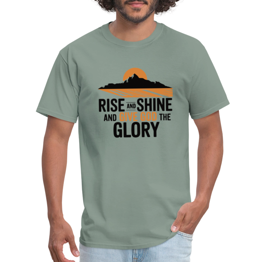 Rise and Shine Christian Unisex Classic T-Shirt - sage