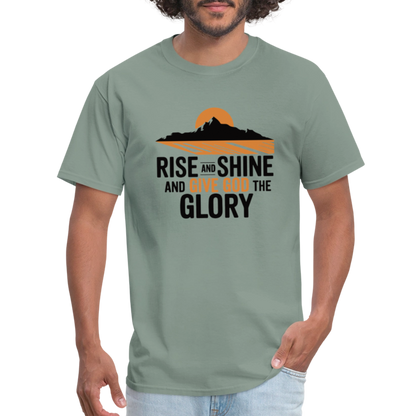 Rise and Shine Christian Unisex Classic T-Shirt - sage
