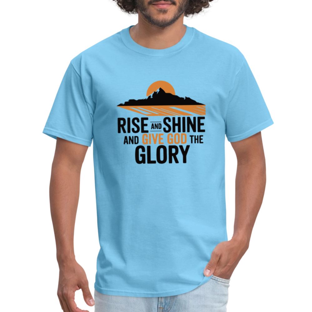 Rise and Shine Christian Unisex Classic T-Shirt - aquatic blue