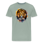 Fearless In Faith Men's Christian Premium T-Shirt - steel green