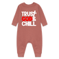Trust Him And Chill Christian Baby Fleece Jumpsuit - ClaimedbyGodDesigns