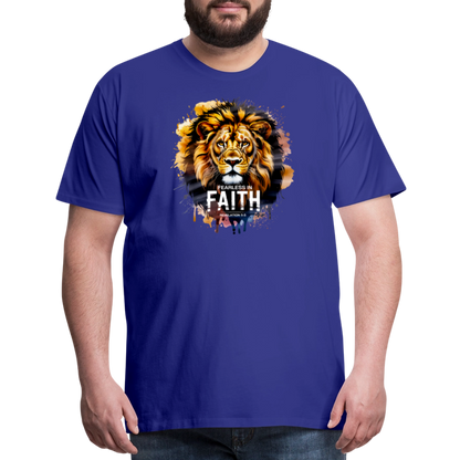 Fearless In Faith Men's Christian Premium T-Shirt - royal blue