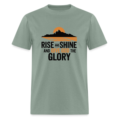 Rise and Shine Christian Unisex Classic T-Shirt - sage