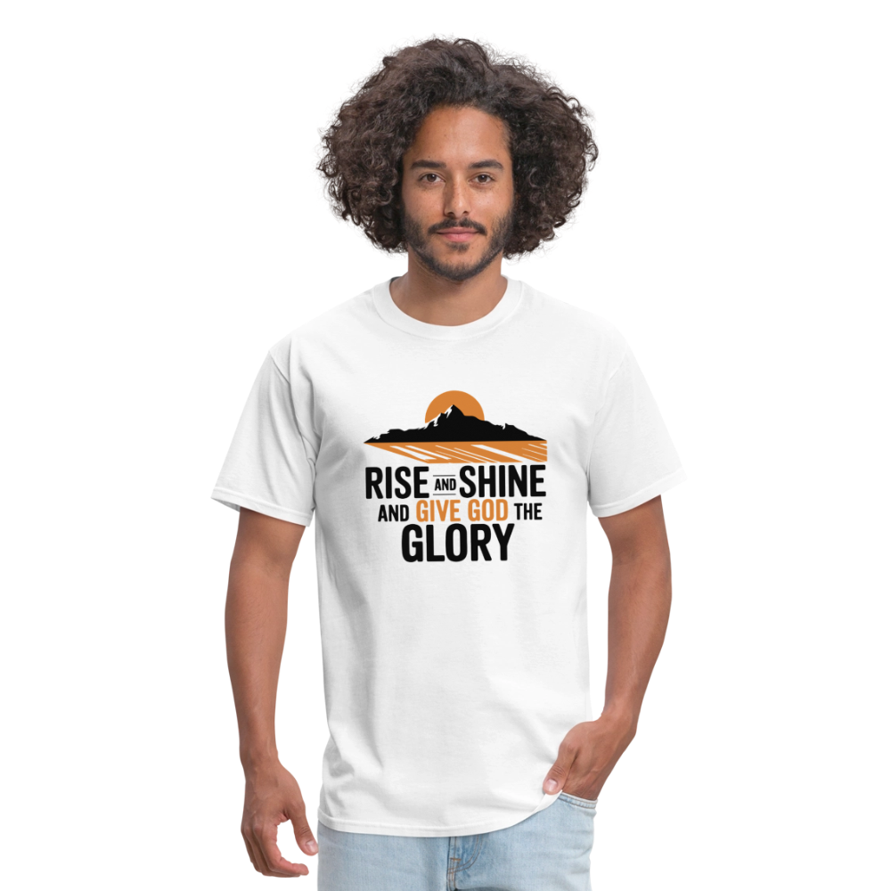 Rise and Shine Christian Unisex Classic T-Shirt - white