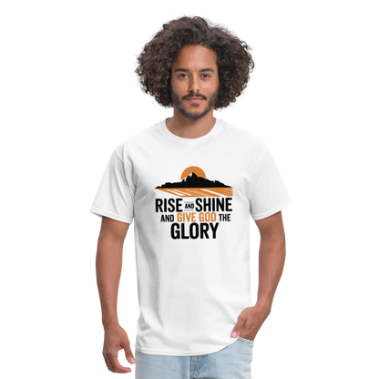 Rise and Shine Christian Unisex Classic T-Shirt - white