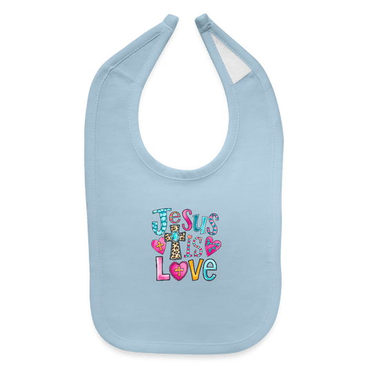 He Is Love Christian Baby Bib - ClaimedbyGodDesigns