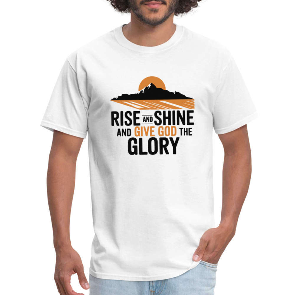 Rise and Shine Christian Unisex Classic T-Shirt - white